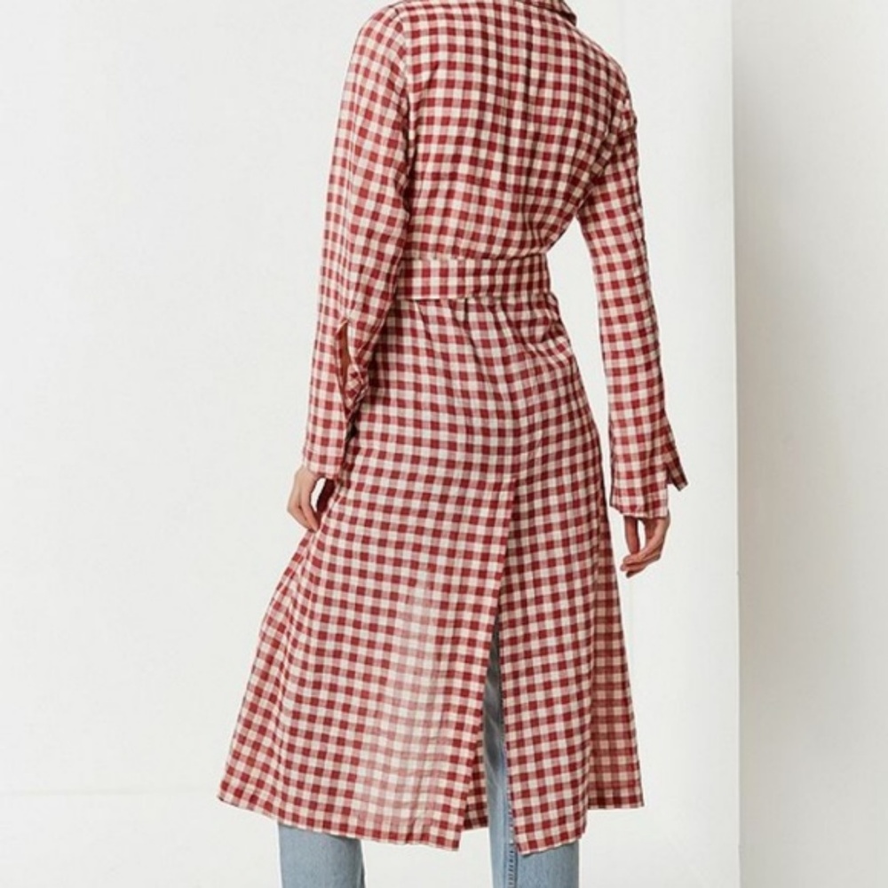 Capulet Tati Gingham Trench Coat - Picture 2 of 3